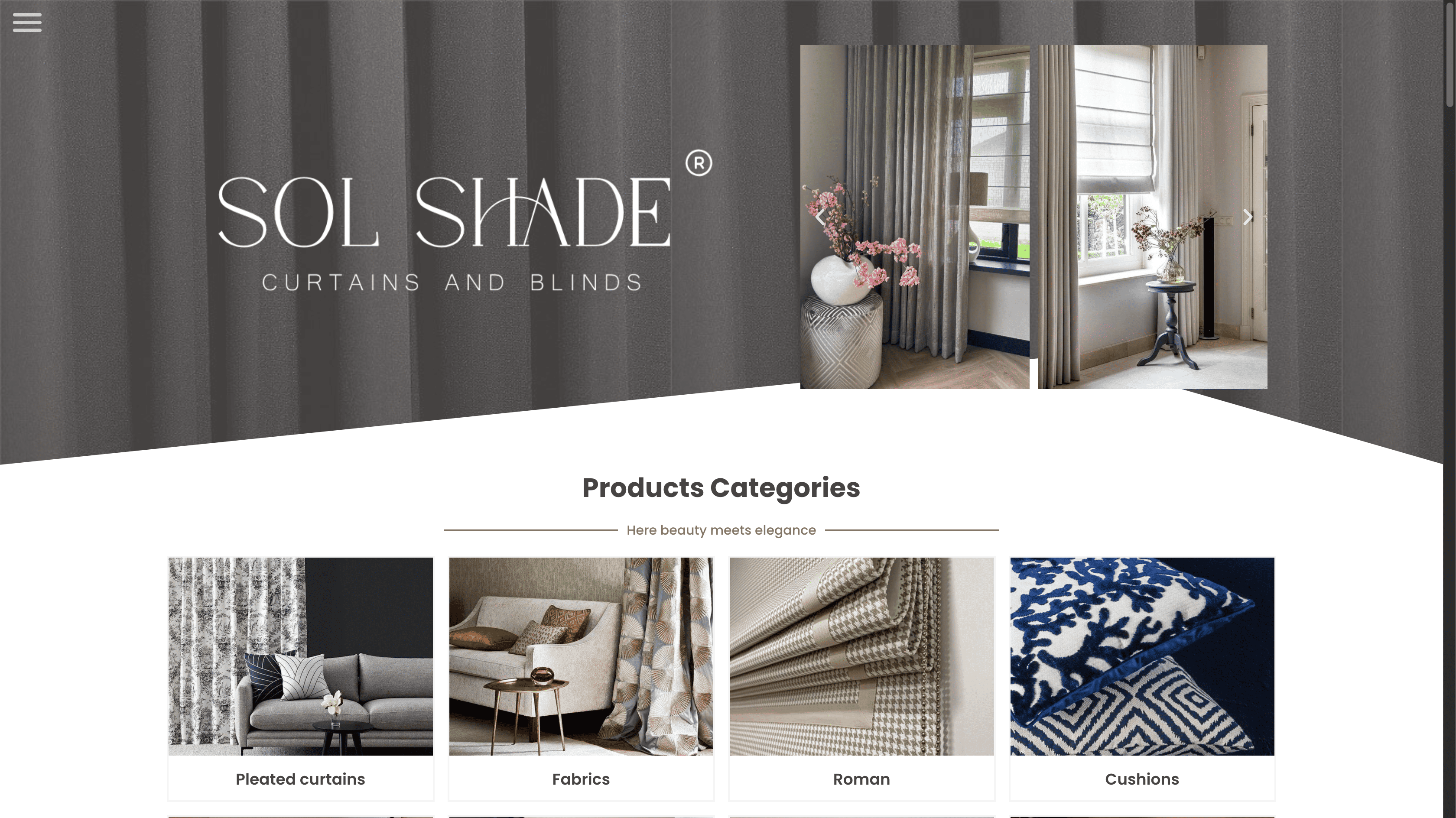 Sol Shade Curtains and Blinds